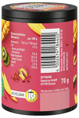 Ostmann Gewürze - Let's Do Spicy Fruits | Würzmischung für süßes Obst kreiert von Lalaleluu | scharfes Obst-Topping mit Chili und Pfeffer, lecker auf Apfel oder Mango | 70 g in recyclebarer Metalldose