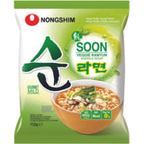 Nong Shim - Instant Cup Nudeln Suppe Soon Veggie - Multipack (12 X 67 GR)