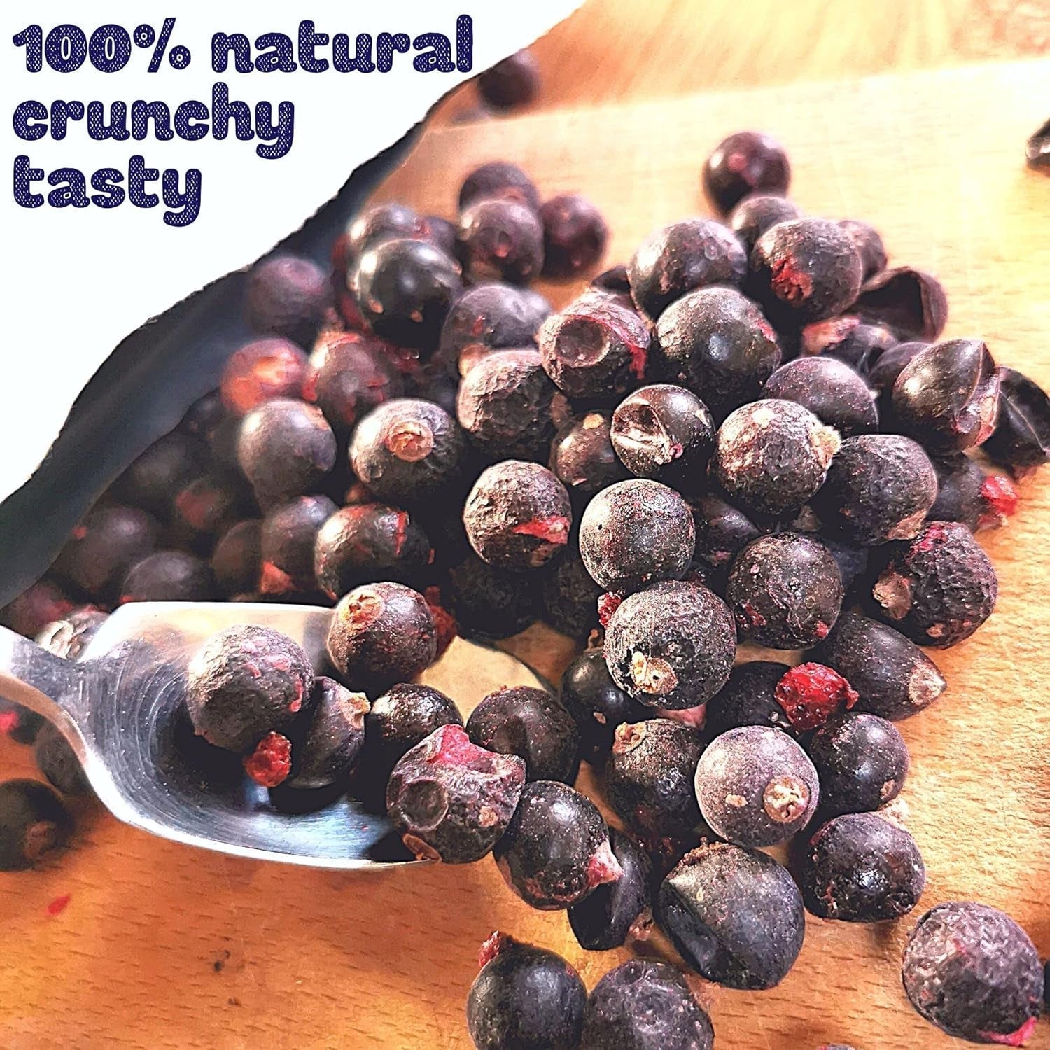 Coacăze negre liofilizate | Coacăze uscate 100% naturale | Fără zahăr adăugat Dulciuri liofilizate sănătoase | Fructe liofilizate Fructe liofilizate Produse deshidratate Naty Shop