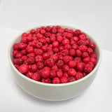Coacăze roșii liofilizate întregi 100g - Fructe liofilizate - Fructe uscate liofilizate - Coacăze roșii pentru coacere, decorarea prăjiturilor, gustări, muesli, deserturi Produse deshidratate Naty Shop