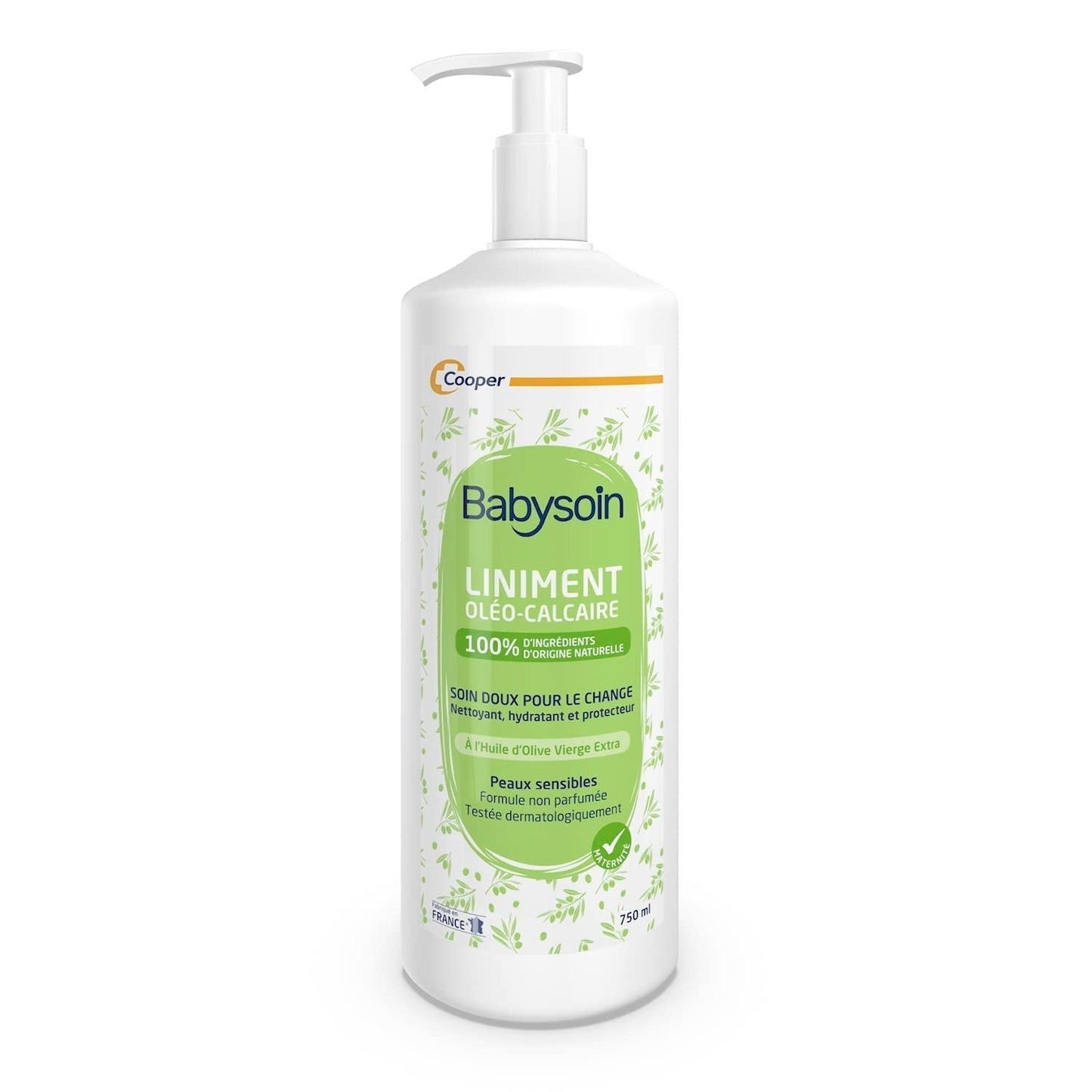 Cooper liniment, ulei de calciu, îngrijirea copilului, 750 ml Copii - Baie si Skincare Naty Shop Titlu implicit