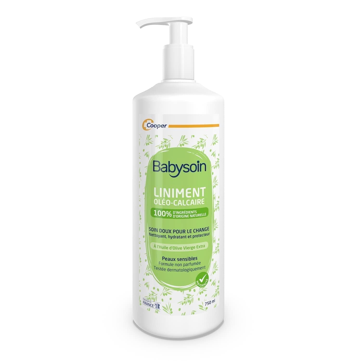 Cooper liniment, ulei de calciu, îngrijirea copilului, 750 ml Copii - Baie si Skincare Naty Shop Titlu implicit