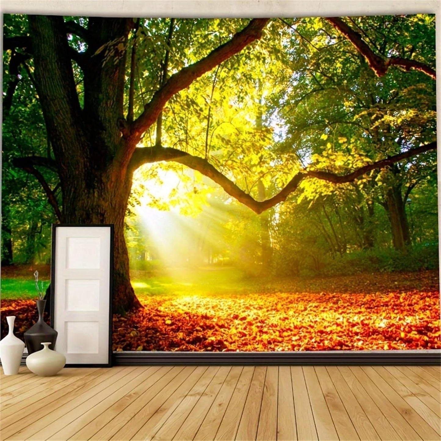 Covor tapiserie padure panza copac soare cer Casa - Accesorii si Decoratiuni Naty Shop