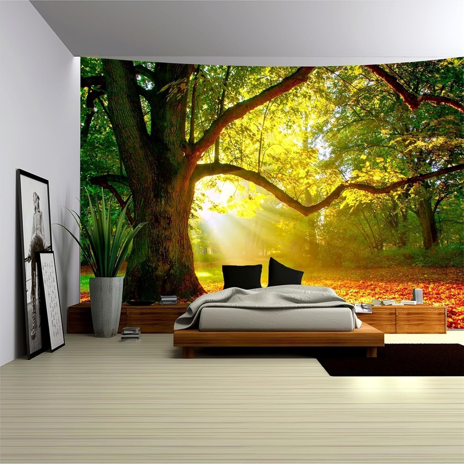 Covor tapiserie padure panza copac soare cer Casa - Accesorii si Decoratiuni Naty Shop 230L X 180B Cm