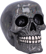 Craniu din plasă de pește argintiu holografic Ornament craniu din plasă de pește argintiu holografic, argintiu, 16,5 cm Statuete si sculpturi Naty Shop Titlu implicit