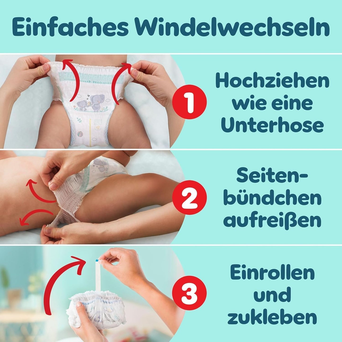 Scutece Pampers Premium Protection Pants mărimea 7, 123 scutece, 15 kg+, cu ajustare la 360° și manșete moi anti-scurgere pentru confort și protecție optime