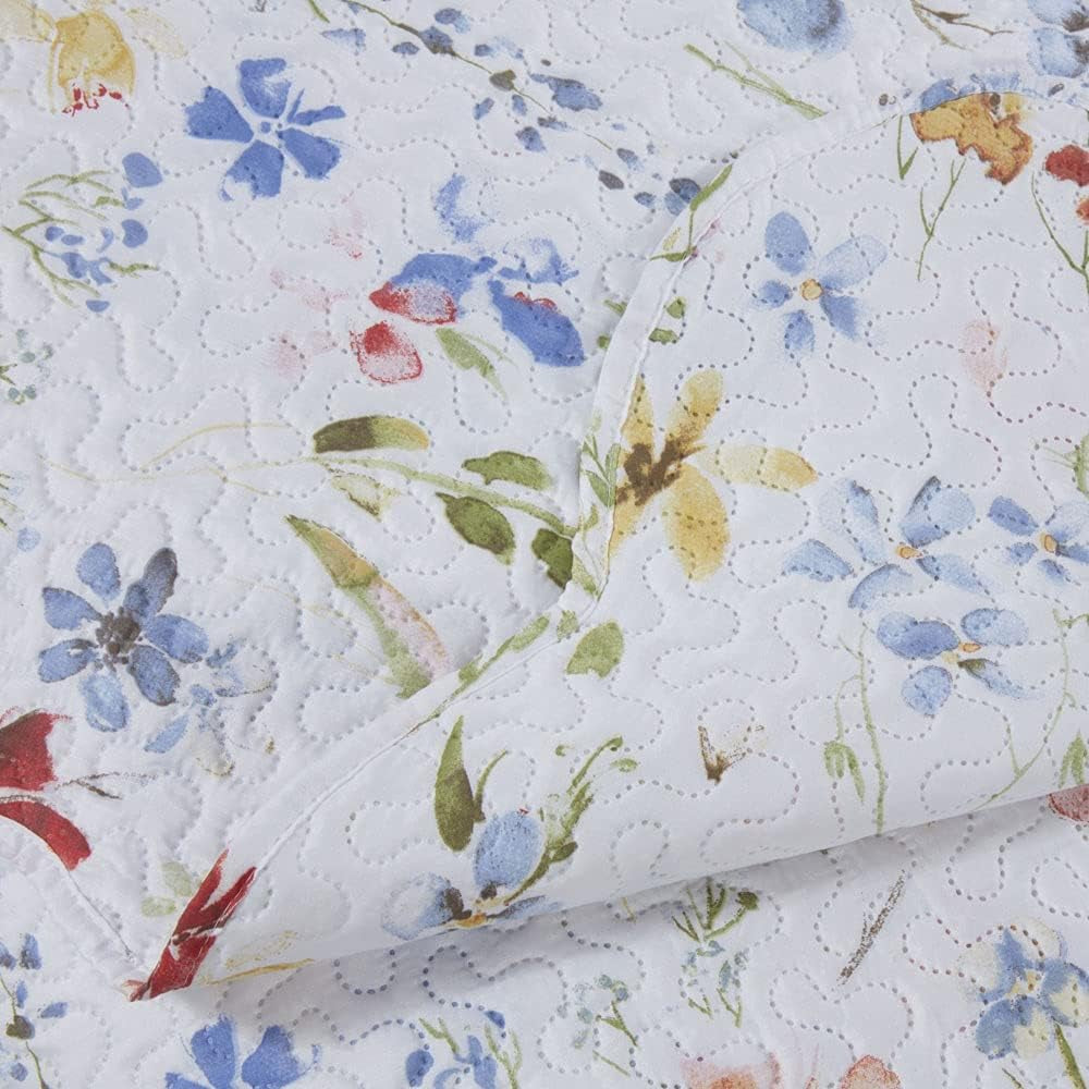 Emma Barclay Spring Meadow Floral Quilted Bedspread Set Spring Meadow Bedspread Double Bed Multi, Poliester Paturi si Cuverturi Emma Barclay