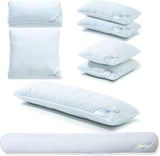 Pernă laterală de dormit 40 X 145 Cm închidere cu fermoar pernă de îngrijire 1500G Reglare climatică Oeko-Tex Perne standard Naty Shop