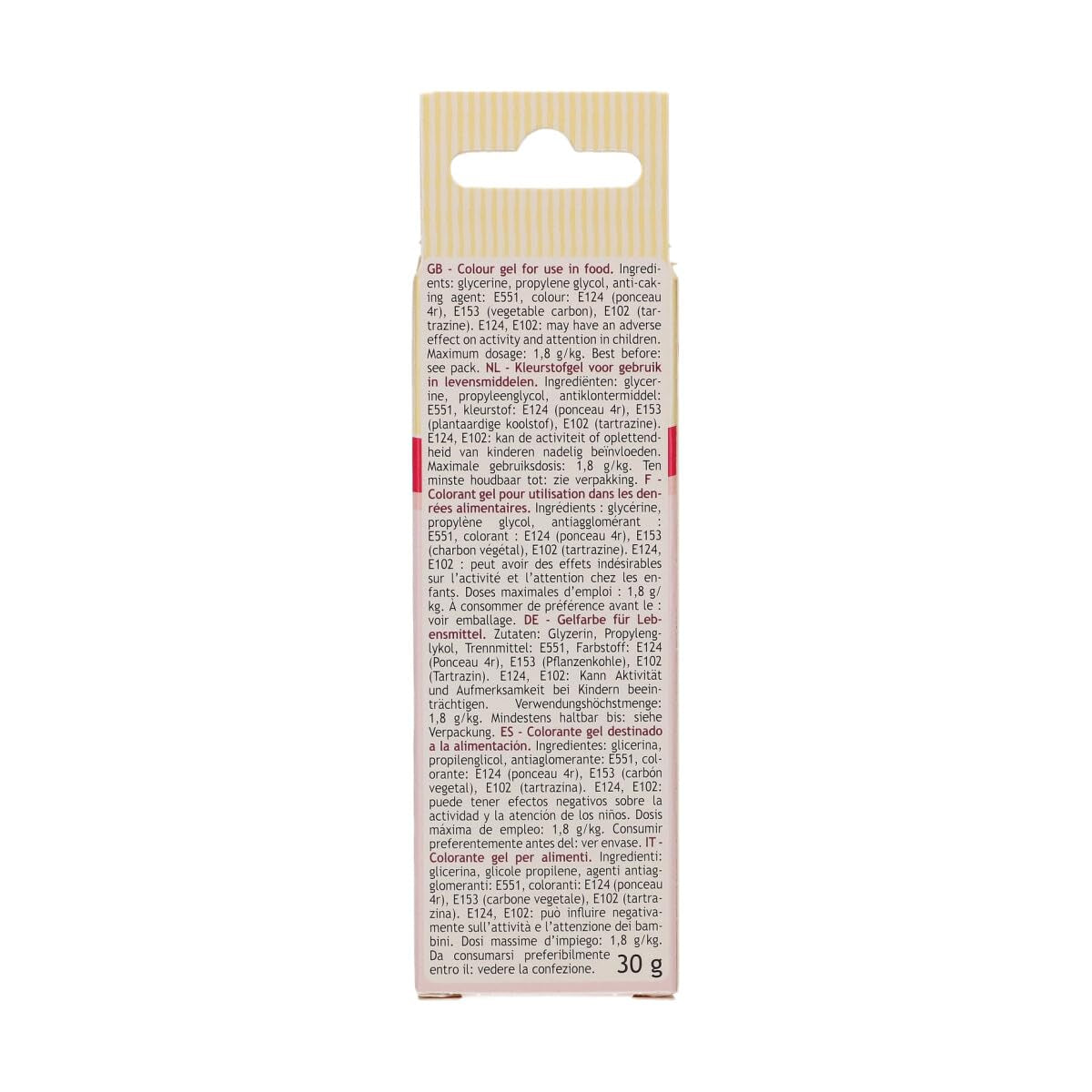 Gel colorant alimentar Funcakes Red Earth: Colorant alimentar foarte concentrat pentru aluat, cremă, fondant, marțipan și produse de patiserie. Dozare ușoară. Picătură individuală pentru a crea culori vibrante. Halal. 30 g.