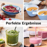 Bosch Standmixer Vitapower Serie 4 MMB6172SN, Verbesserte Version, 10 Jahre Motorgarantie, Edelstahl-Klingen, 1,5L Glasbehälter, Spülmaschinenfeste Teile, 30,000 U/Min, 1200 W, Silber Bucatarie Naty Shop