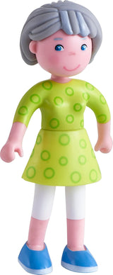 HABA 306147 - Little Friends Set de joacă Bunici, Păpuși flexibile și animale Vârste 3+, Multicolor