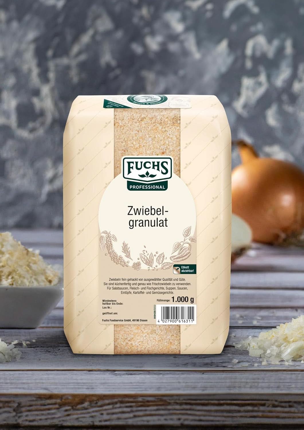 Fuchs Professional ceapă granule, 1 Kg Condimente Naty Shop