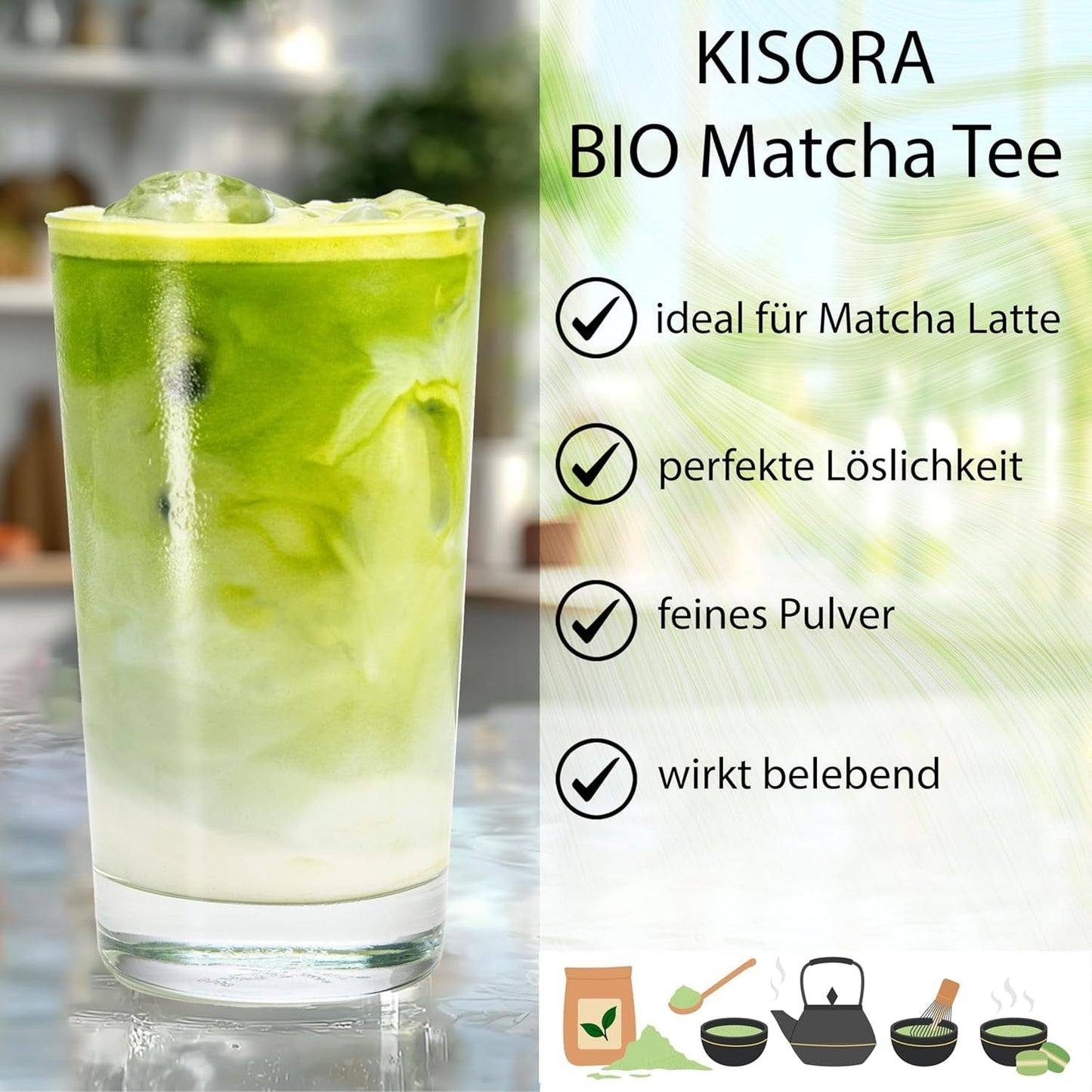Ceremonial Matcha BIO calitate 100G ceai verde 100% organic ceai verde Machta pulbere