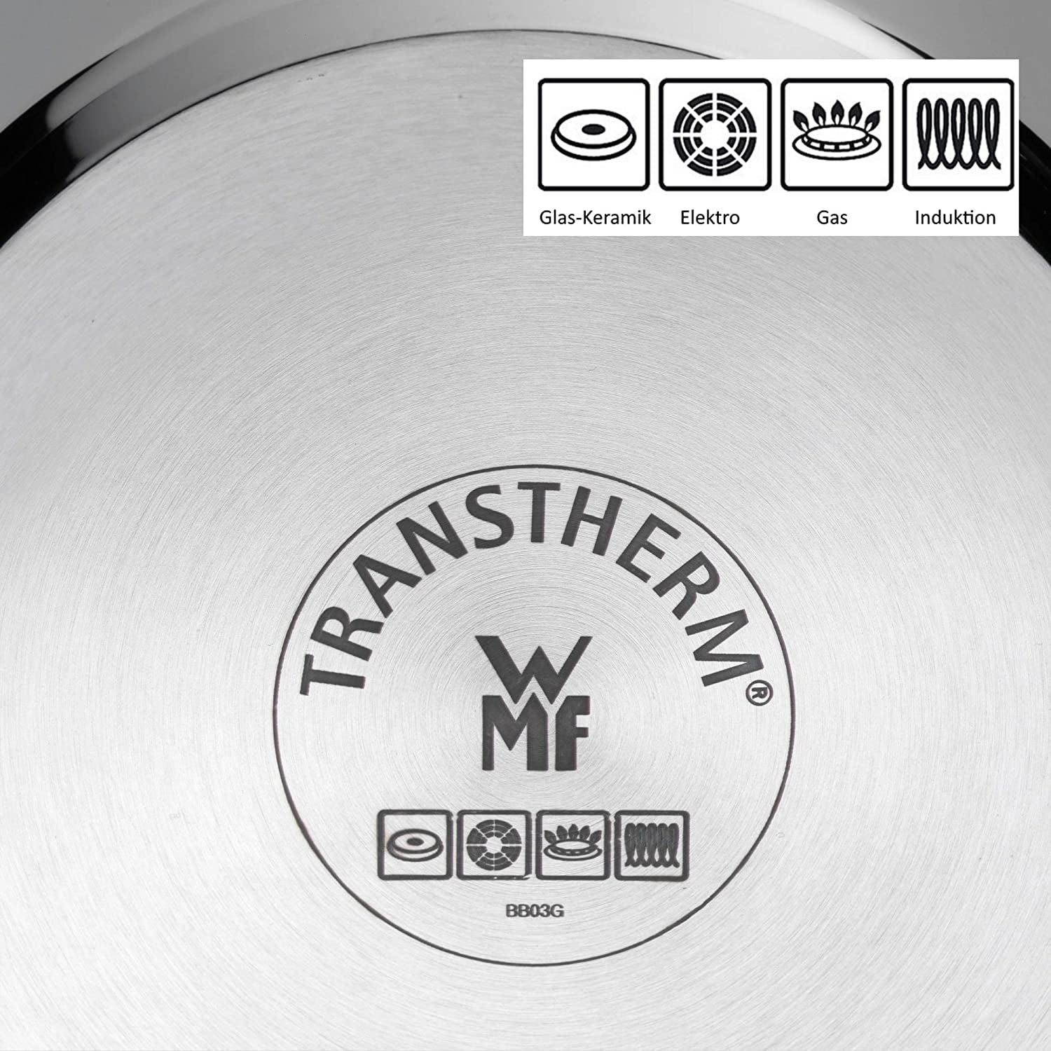 WMF Devil tigaie 20 cm, tigaie cu inducție, oțel inoxidabil Cromargan, mâner din plastic Oale si Tigai Naty Shop
