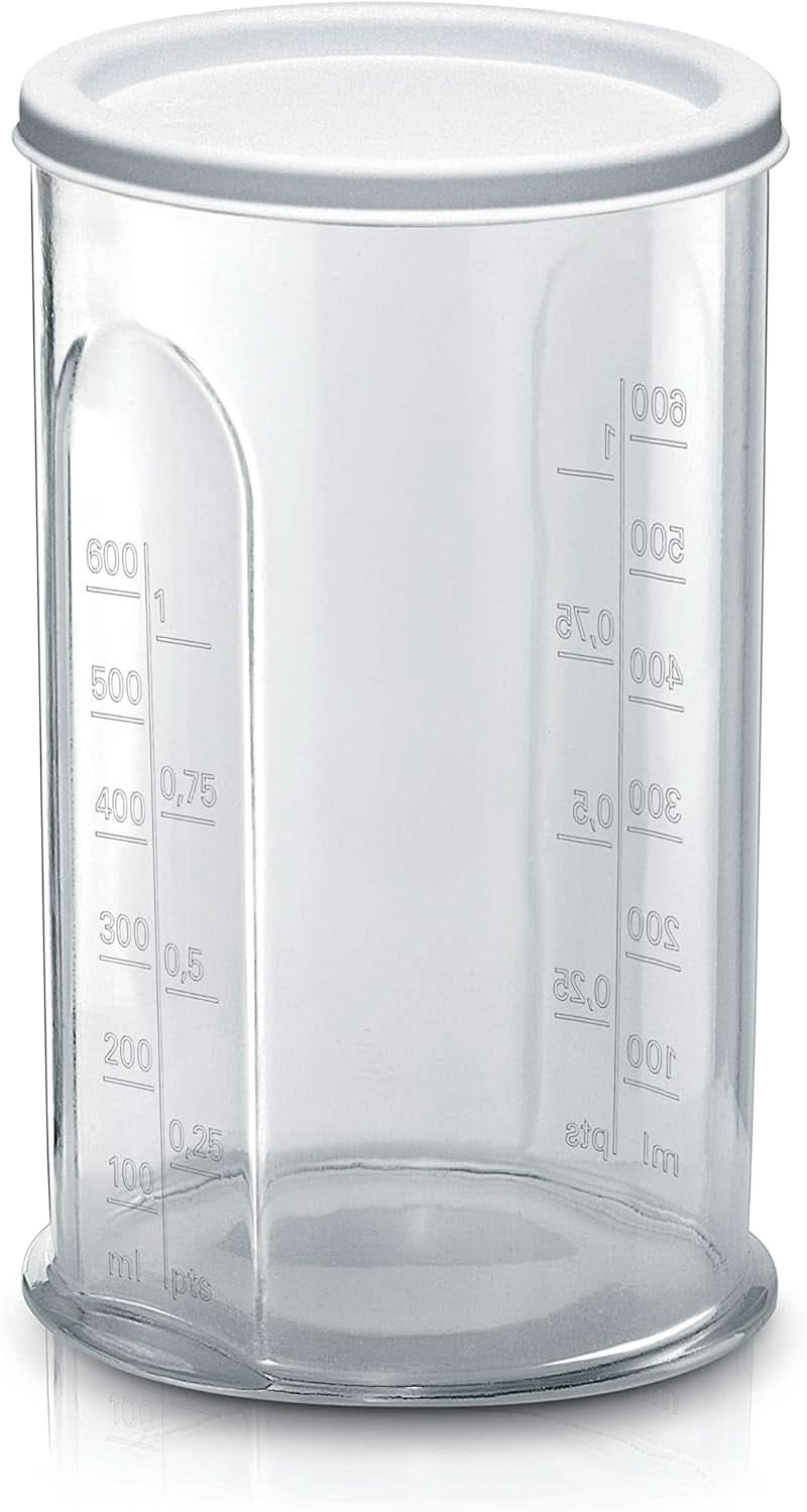 Bosch Hausgeräte Handrührer Ergomixx MFQ36440, 2 Rührbesen, 2 Edelstahl-Knethaken, Pürierstab, Becher, Spülmaschinengeeignet, 5 Stufen plus Turbostufe, 450 W, Weiß Bucatarie Naty Shop