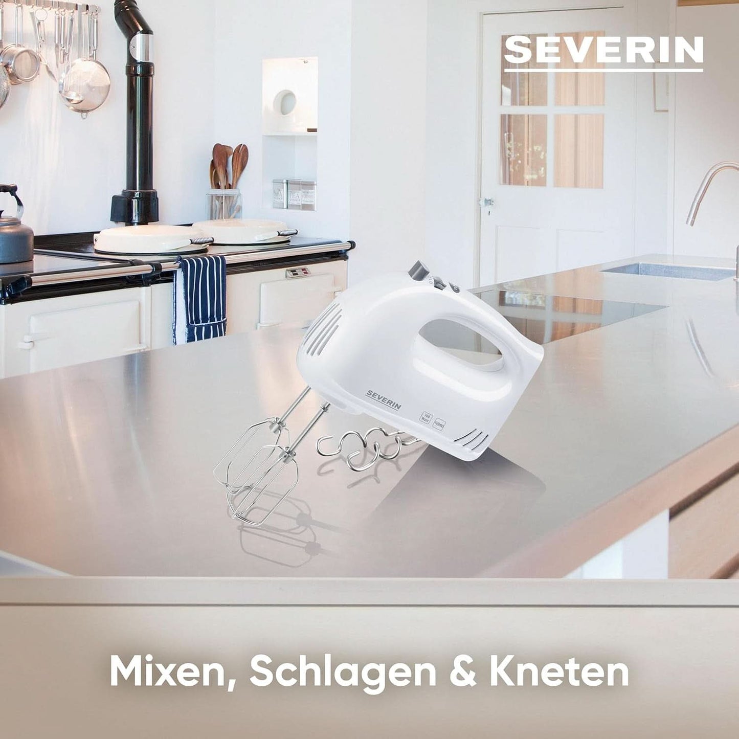 SEVERIN Handmixer HM3820 (LBH 20X9X14 Cm) LBH 20X9X14 Cm Weiß Bucatarie Naty Shop