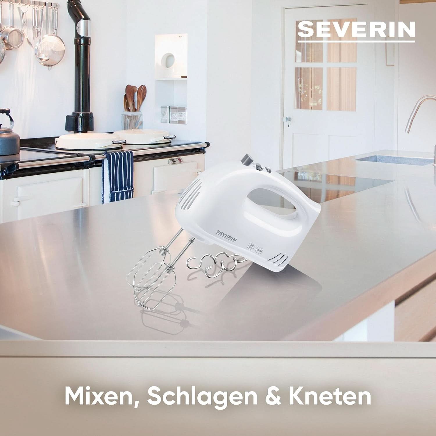 SEVERIN Handmixer HM3820 (LBH 20X9X14 Cm) LBH 20X9X14 Cm Weiß Bucatarie Naty Shop
