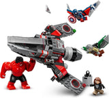 LEGO Marvel Showdown între Căpitanul America și Hulk Roșu, cadou pentru copii, set cu jet construibil, jucărie cu supereroi pentru băieți și fete de la 8 ani, jucărie de construit aventuri 76292 Seturi de constructie Besuche den LEGO-Store