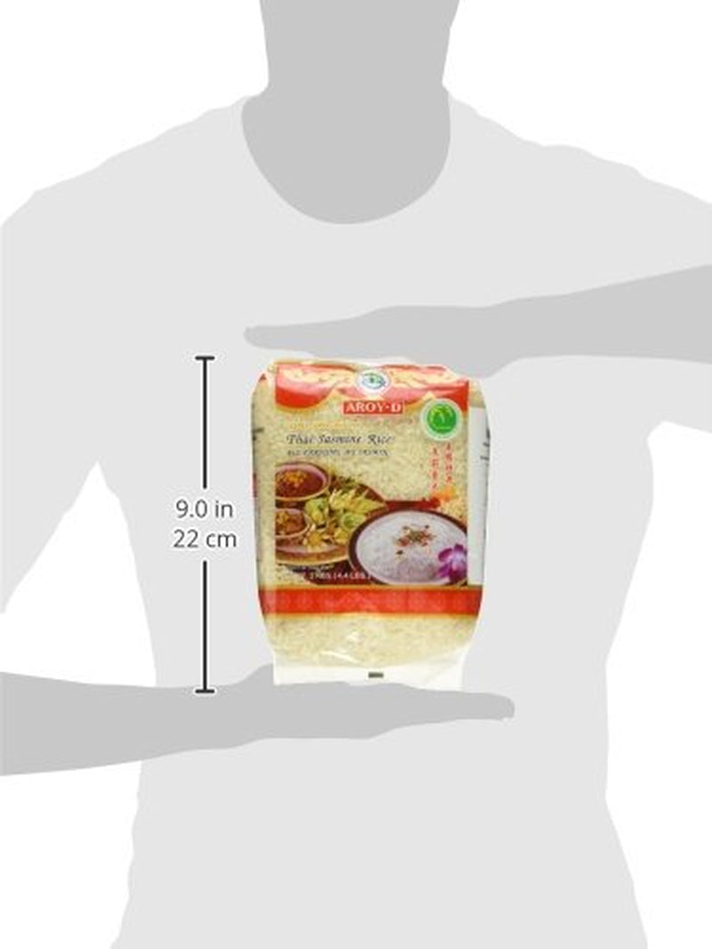 Orez parfumat Aroy-D, orez cu bob lung 100%, 1 pachet (1 x 2 kg)