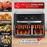 Tefal Dual Easy Fry Hot Air Fryer cu două camere, capacitate de 5,2/3,1 litri, două sertare independente, 7 programe Electrocasnice Naty Shop