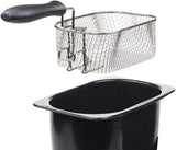 Tristar friteuză din oțel inoxidabil - Cu capacitate de 2 litri, funcție de zonă rece și termostat reglabil până la 190°C, FR-6919, argintiu Electrocasnice Naty Shop