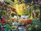 Ravensburger Puzzle 12000696 - Idilă la ochiul de apă - puzzle jigsaw de 1500 de piese pentru adulți și copii de peste 14 ani, puzzle cu motiv de tigru Puzzle Naty Shop Design vechi