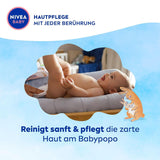 NIVEA BABY Soft & Cream Feuchttücher, Baby Feuchttücher Zur Sanften Reinigung Empfindlicher Babyhaut, Hypoallergene Feuchttücher Für Babys Mit Mandelöl Und Vitaminen (4 X 57 Stück) Naty Shop