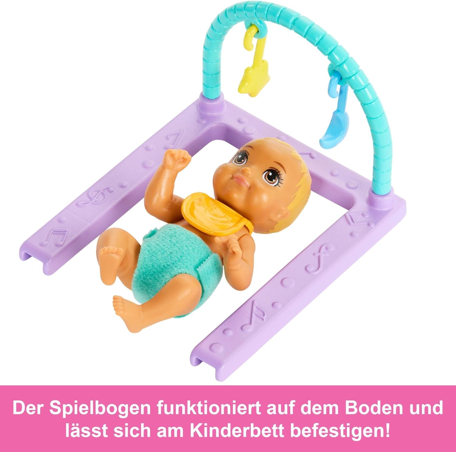 Păpușă Barbie Skipper și creșă cu accesorii, include păpuși gemene, 1 pătuț, 1 leagăn, 1 balansoar și multe altele, HXM99 Papusi Naty Shop