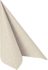 Papstar, 50 șervețele "ROYAL Collection" 1/4-fold 40 Cm X 40 Cm maro "Elegance", #86498 (pachet de 2)