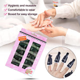 Hanyousheng Nagellackentferner Clips, Nagel Clips,10 Stück Schwarz Nagelclips, Nagel Klammer, Nails Art ​Gel Cap, Soak off Clip Cap UV Gel Poliermittel Entferner Wrap Nail Tool