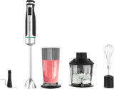 Cecotec Hand- Mixer Powergear 1500 - Klingen Aus Titanium Beschichtung, 21 Geschwindigkeitsstufen, 1500 W, Inklusiv Glas Mit Deckel. (Schwarz Und Edelstahl, XL) Bucatarie Naty Shop 4 Zubehörteile