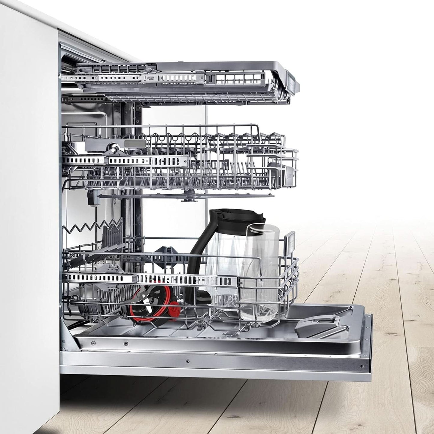 Bosch Standmixer Vitapower Serie 4 MMB6382M, Edelstahl-Klingen Made in Germany, 1,5L Thermosafe Glasbehälter, Stopfer, Sicherheitsdeckel, Spülmaschinengeeignete Teile, 30,000 U/Min, 1200 W, Edelstahl Bucatarie Naty Shop