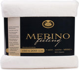 Gözze - Pătură confortabilă, Reversibilă, Densitate mare 600 G/M², 150 X 200 Cm - Verde închis Paturi si Cuverturi Besuche den GÃ¶zze-Store Lână albă 150 X 200 Cm