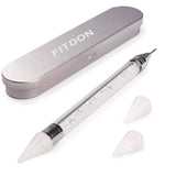 Set de 3200 de pietre pentru unghii, FITDON, pietre AB din sticlă multi-forme și pietre AB cu sclipici și diamant transparent pentru unghii, pentru decorare, seturi DIY, brelocuri pentru bijuterii, accesorii pentru unghii