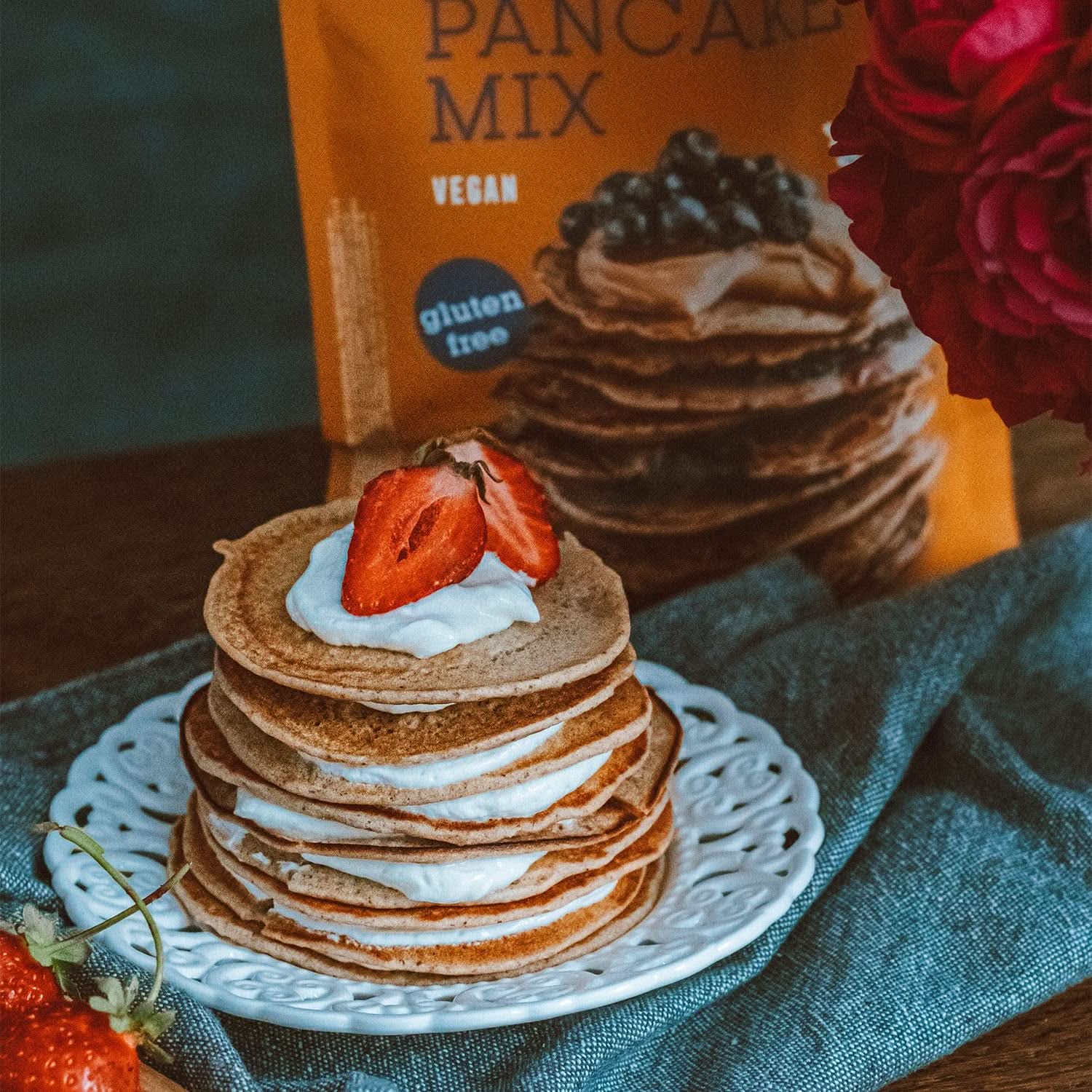 Bett'R Mix pentru clătite, amestec de panificație ecologic, vegan și fără gluten, 6 x 400 grame Bucatarie Naty Shop