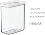 Mepal - Cutie de depozitare pentru frigider Modula XXL - Container pentru alimente cu capac - Organizator de bucătărie și cutie de depozitare din plastic - Organizator stivuibil și etanș pentru frigider - 4800 ml - Alb Cutii depozitare alimente Naty Shop
