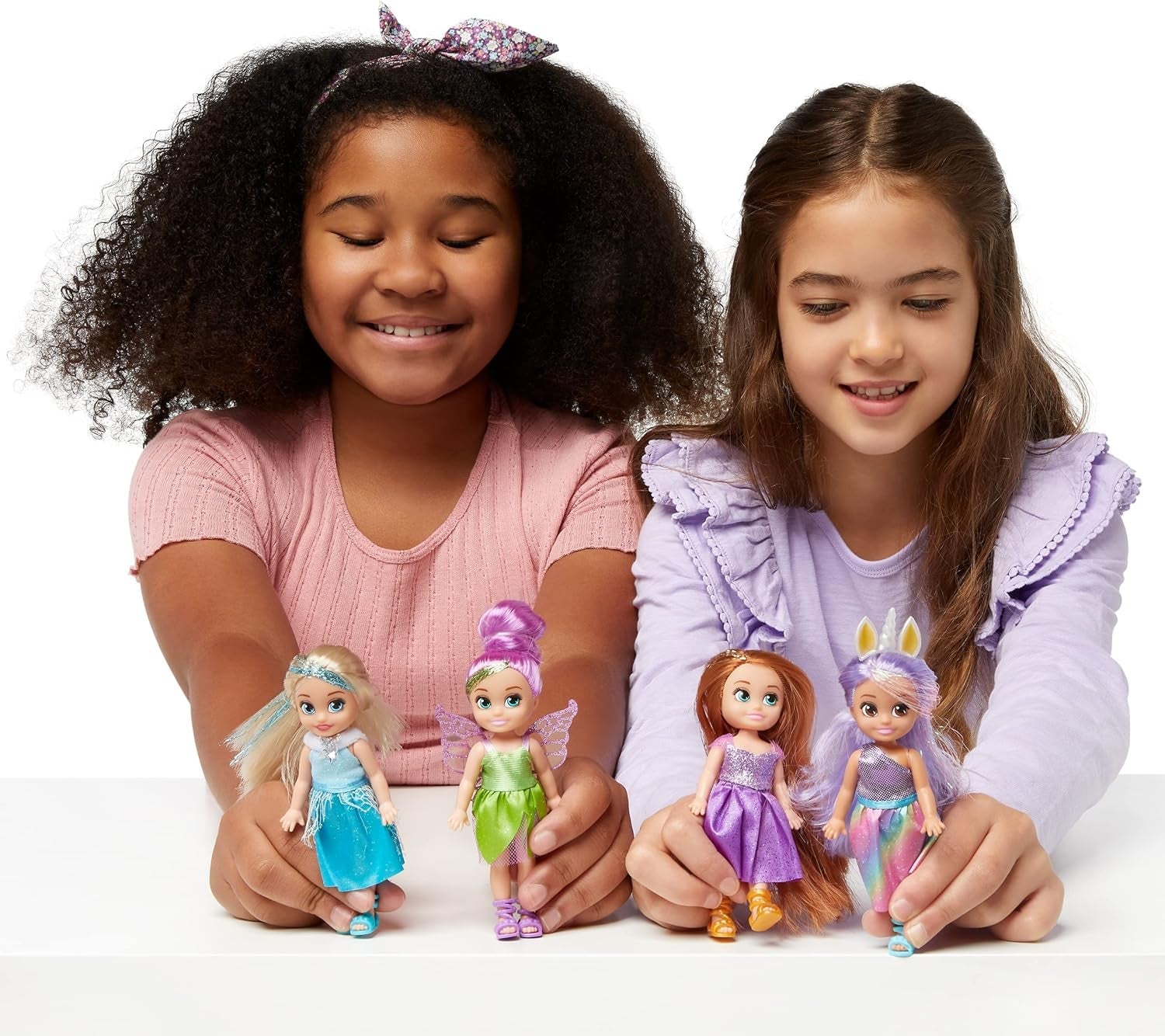 -Păpuși-4,7"-Set de colecție Fantasy Little Friend de 10