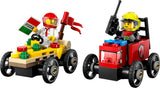LEGO City Pizza Delivery Van Vs. Pizza Truck - Jucărie cu cutie de săpun pentru fete și băieți de la 5 ani - Set de construcție cu 2 minifigurine șofer - Cadou aniversar și de vacanță 60458 Seturi de constructie Besuche den LEGO-Store
