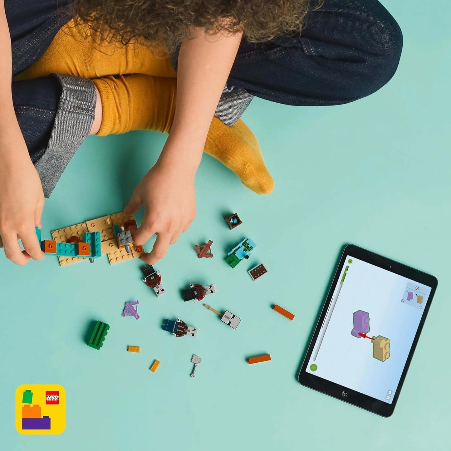 LEGO Minecraft The Illager Desert Patrol, set joc video pentru copii, mini-jucărie cu avanpost și trei minifigurine, inclusiv Plunderer, Servant și Cactus Knight 21267 Seturi de constructie Besuche den LEGO-Store