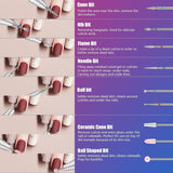 Depvko 30 Stück Nagelfräser Aufsätze Bits, 3/32'' Keramik Bohrer Für Nägel Acryl Diamant-Nagelhaut-Efile-Hartmetall-Entferner Für Zuhause Salon Gel, Maniküre Pediküre-Werkzeuge (Inklusive 3 Etueln)