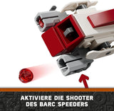 LEGO Star Wars Escape With The BARC Speeder, the Mandalorian Set, Toy Bike With Sidecar, Includes The Figures Kelleran Beq And Grogu, Gift For Boys And Girls From 8 Years 75378 Seturi de constructie Besuche den LEGO-Store