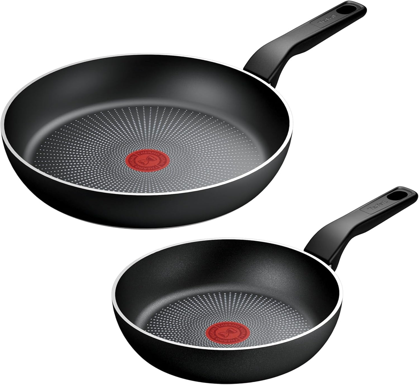 Tefal Recycled on, tigaie 100% aluminiu reciclat, strat antiaderent, inducție Oale si Tigai Naty Shop Set de tigăi 24/28 Cm