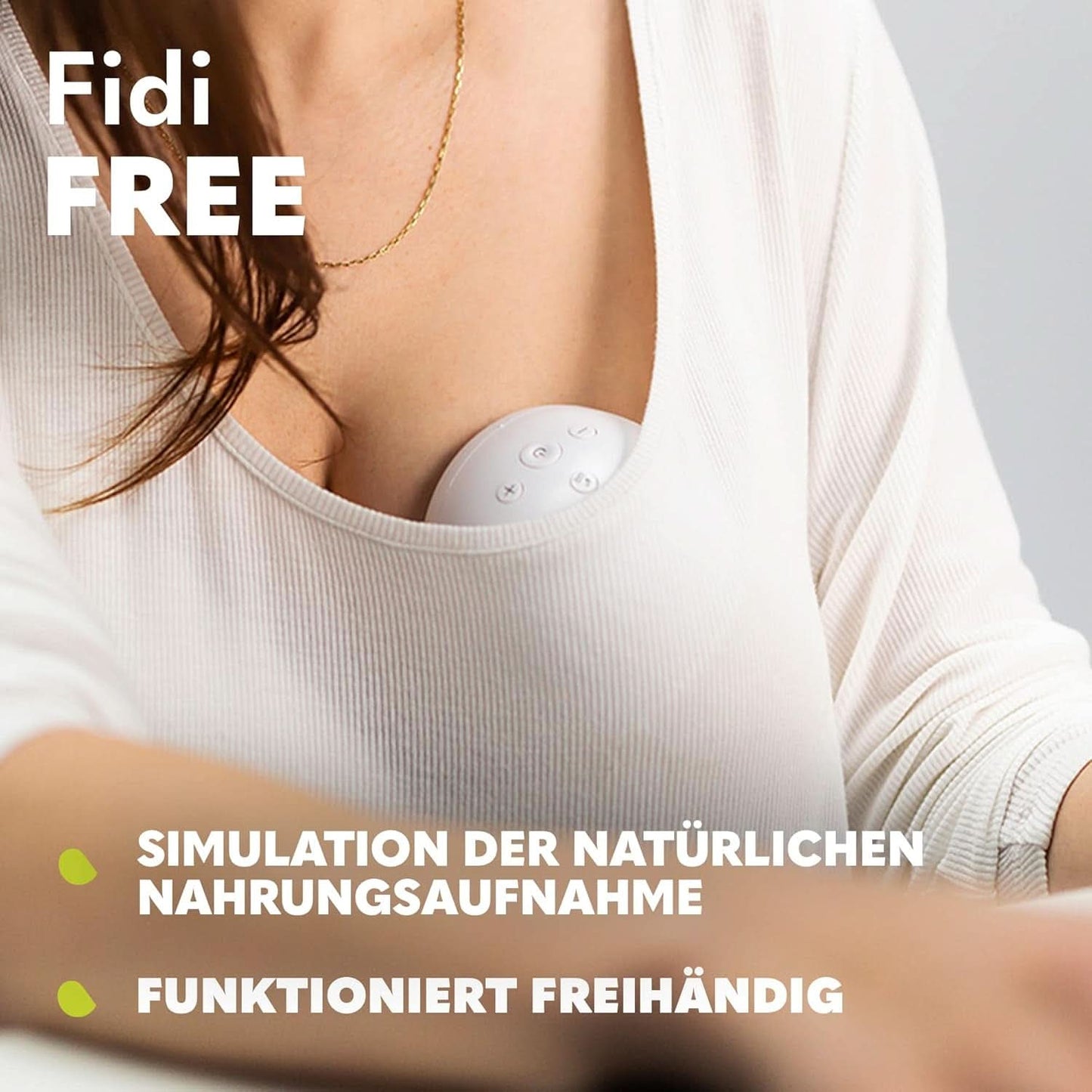 Pompa electrică de sân LIONELO Fidi Free 2, mod masaj, 5 niveluri de intensitate Accesorii Hrana si Alaptare Bebe Naty Shop