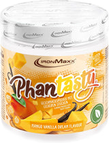 Ironmaxx Phantasty - Creamy Peach 250G Dose | Veganes Geschmackspulver Mit Echten Frucht- Oder Nussstückchen | Perfekter Zuckerersatz Indulcitori Naty Shop 250 G (1Er Pack) Mango Vanilla Dream