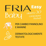 Șervețele umede Easy Baby, cu aloe vera și extract de miere cu efect hidratant pentru piele, testate dermatologic, pachet de 20 de șervețele