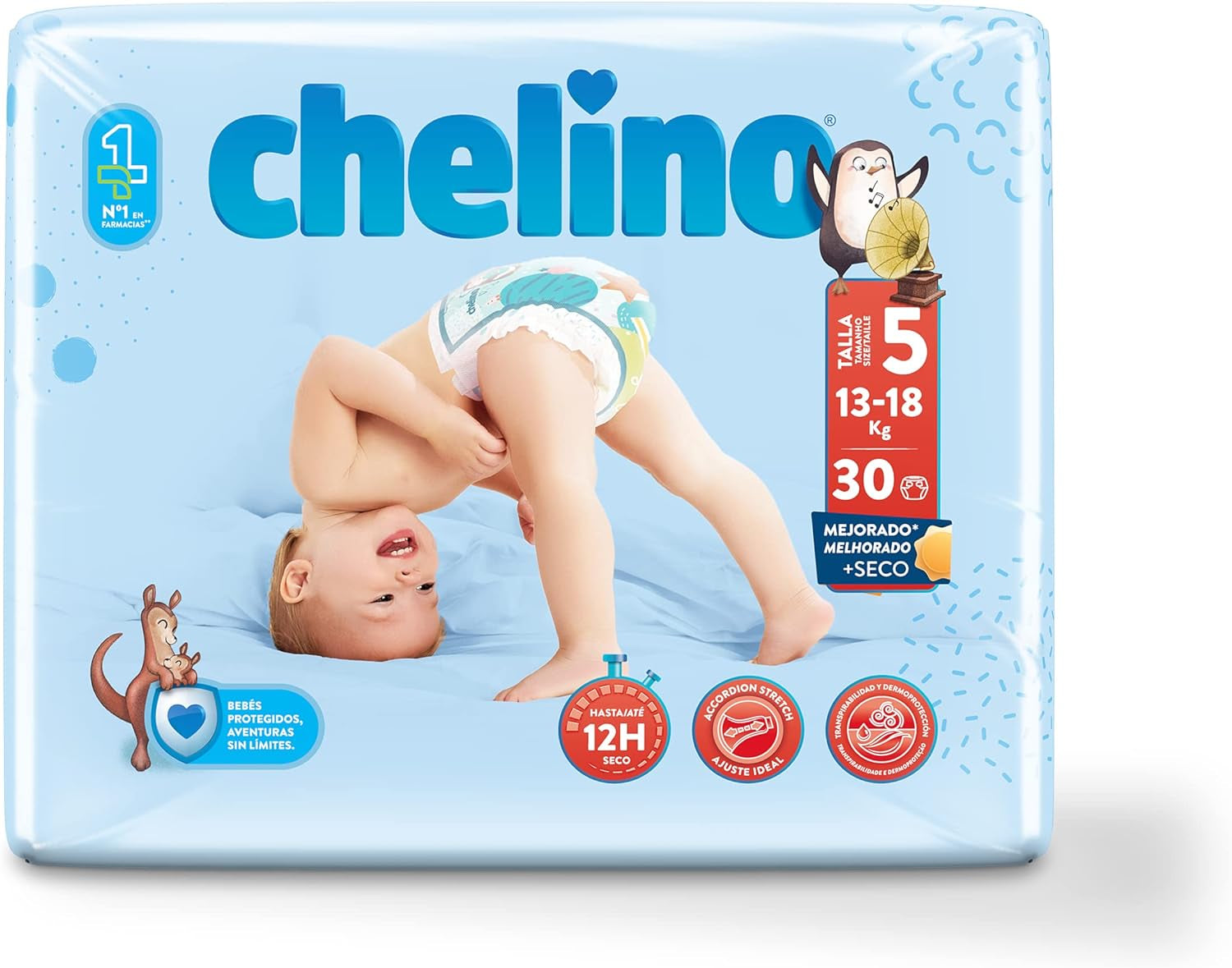 Scutece Indas Fashion & Love, Junior T 5 pentru 13-18 kg, (30 bucăți)