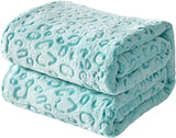 FY FIBER HOUSE flanel fleece throw, pătură din microfibră cu imprimare 3D ghepard, 228 X 274 cm, violet Plapumi si pilote Naty Shop Albastru 50 "X60"