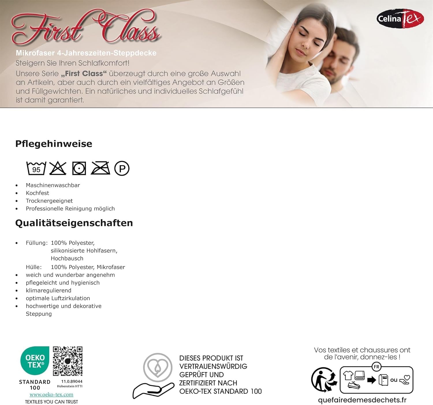 Celinatex First Class 4 sezoane plapuma 140 X 200 Cm iarna vara plapuma respirabil Plapumi si pilote Naty Shop