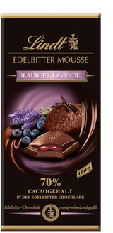 Mousse de ciocolată neagră Lindt cu chili și vișine | Baton 150g | Cu 70% conținut de cacao și umplutură de mousse de ciocolată neagră și chili cu vișine | Baton de ciocolată | Ciocolată neagră
