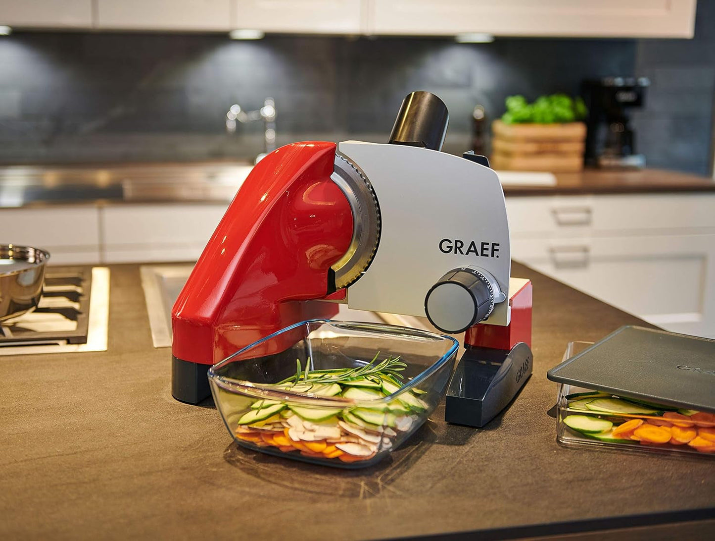 GRAEF Slicer S50000, argintiu Rasnite si Feliatoare Naty Shop